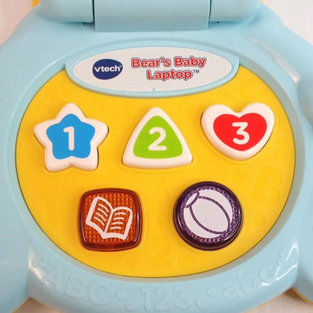 VTech Bear's Baby Laptop Interactive Learning Toy with Sounds
